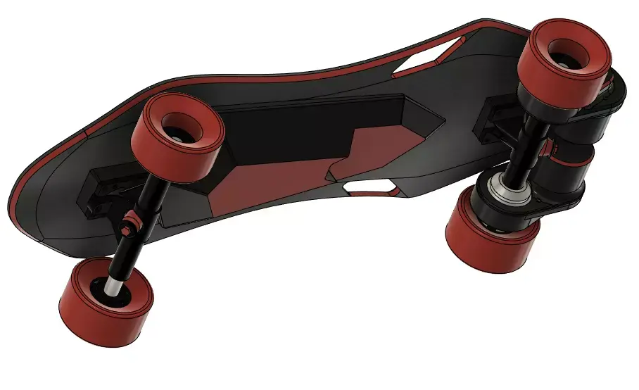 Electric skateboard 3D model buy