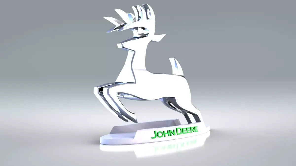 John Deere - hood ornament 3D print model