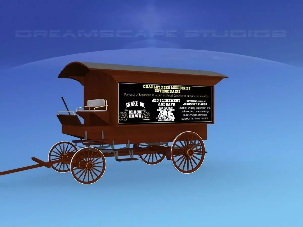 Medicine Wagon 1880s 3D model