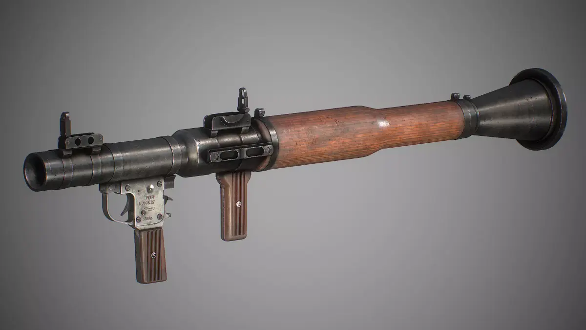 RPG-7 machine gun Low-poly 3D model purchase