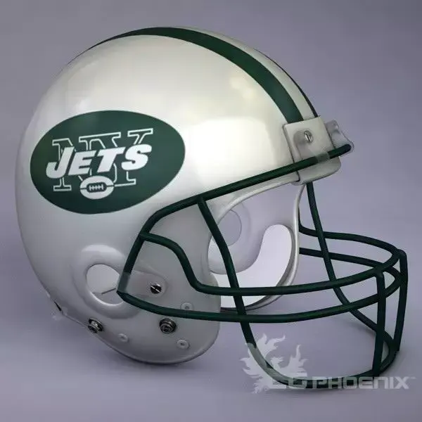 New York Jets official game helmet 3D model