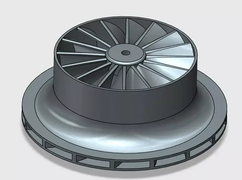 Impeller for centrifugal compressor Free 3D print model