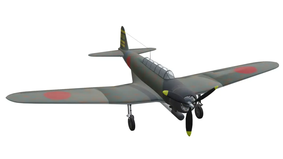 Nakajima B5N Kate Low-poly 3D model purchase