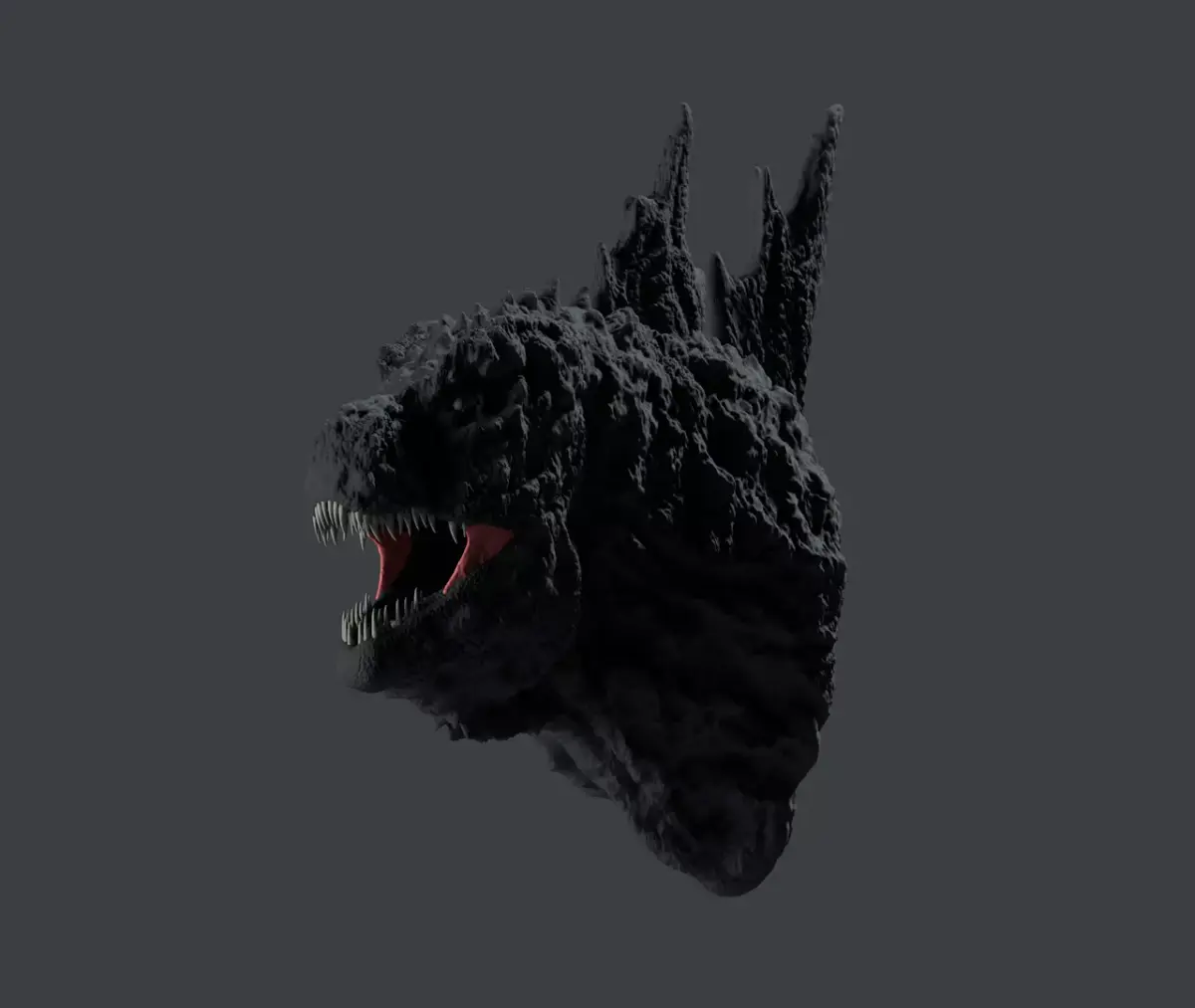 Minus One Godzilla Odo STL head Free 3D print model