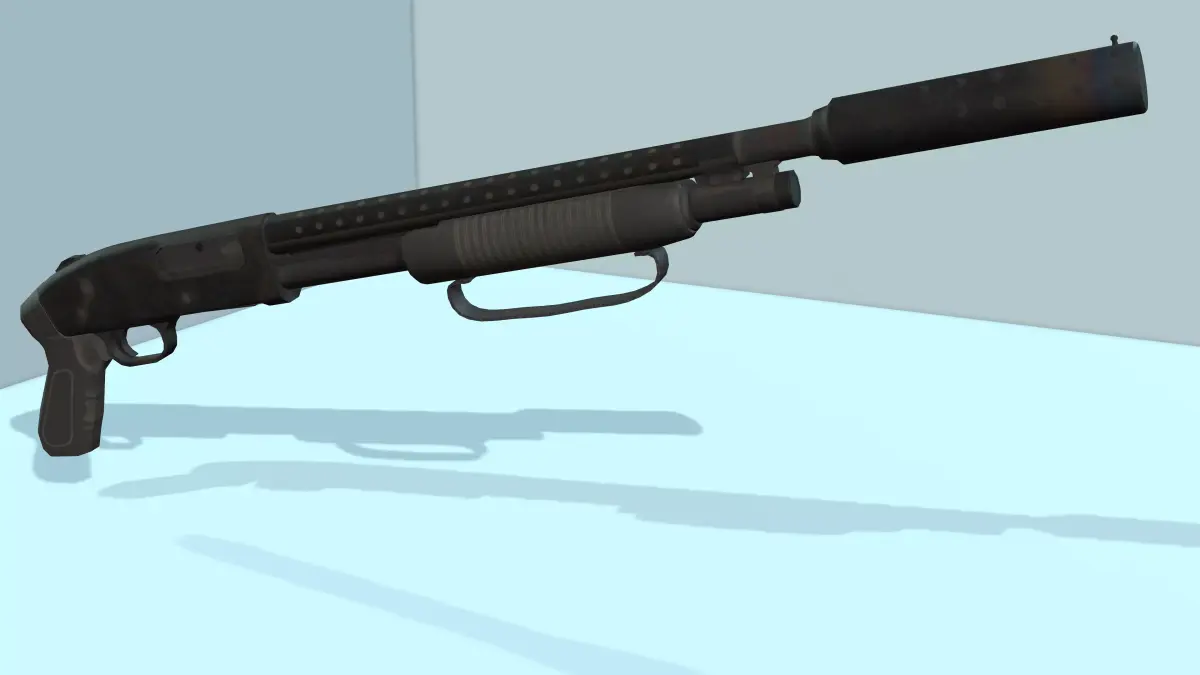 Shotgun 3D model 3