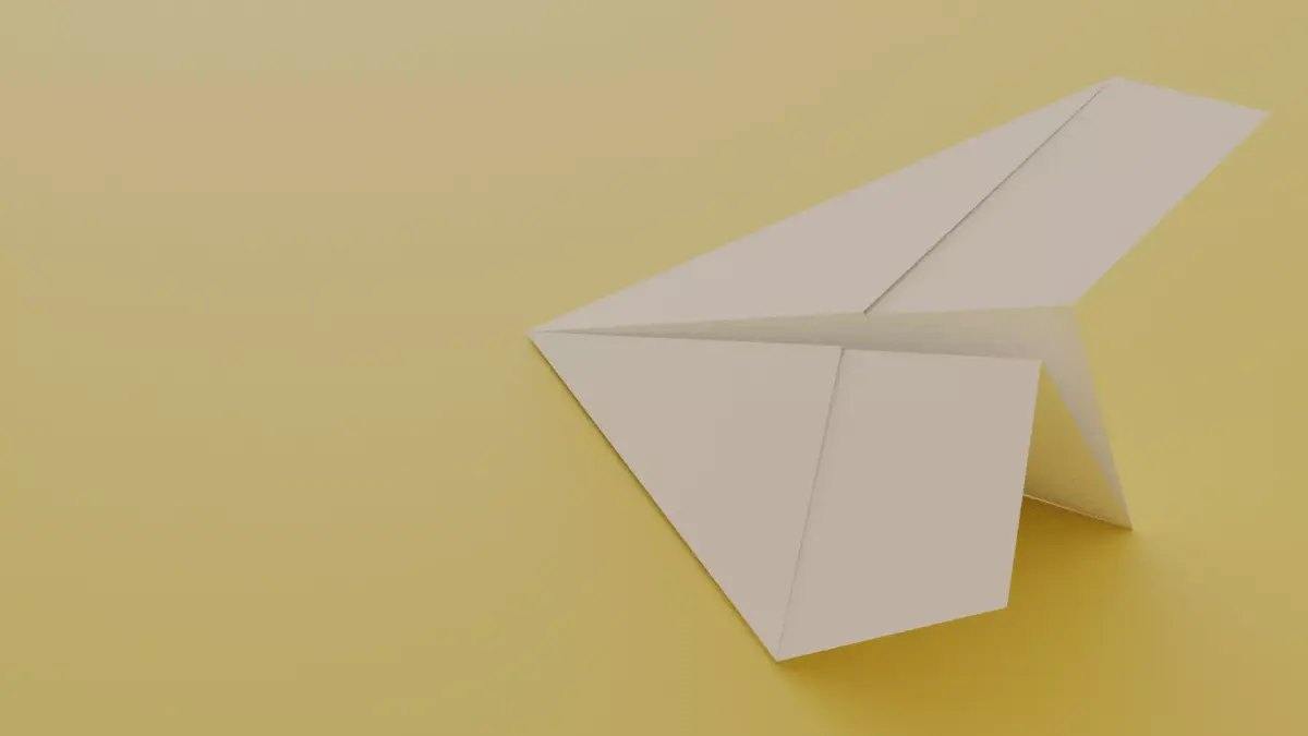 Paper Plane Low-poly 3D model purchase