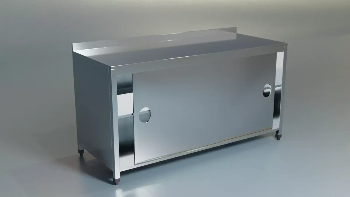 Commercial Workbench With Door 3D model