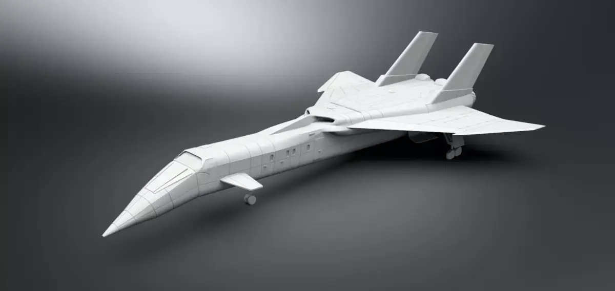 Shado Jet Plane Scale model 3D print model