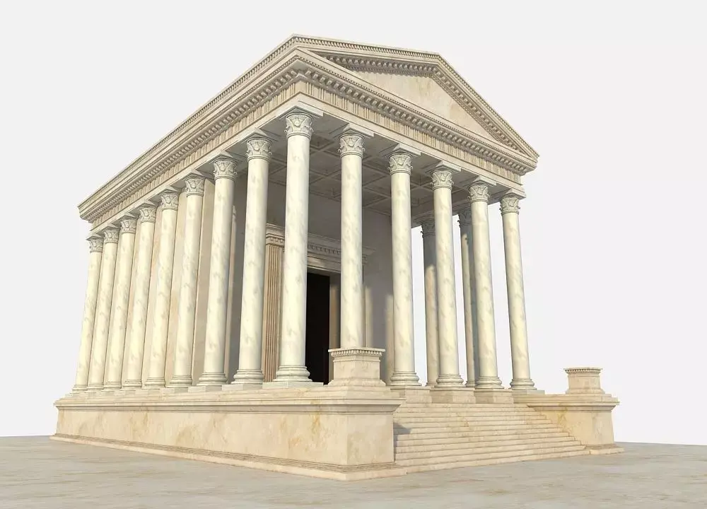 Ancient Temple 3D model get