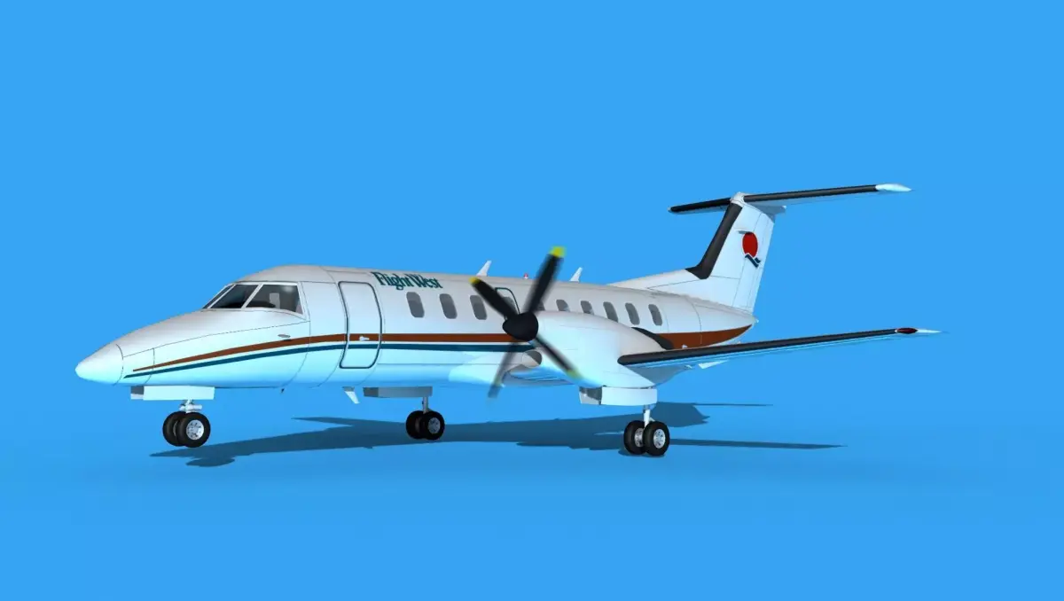 Embraer EMB120 Flight West 3D model