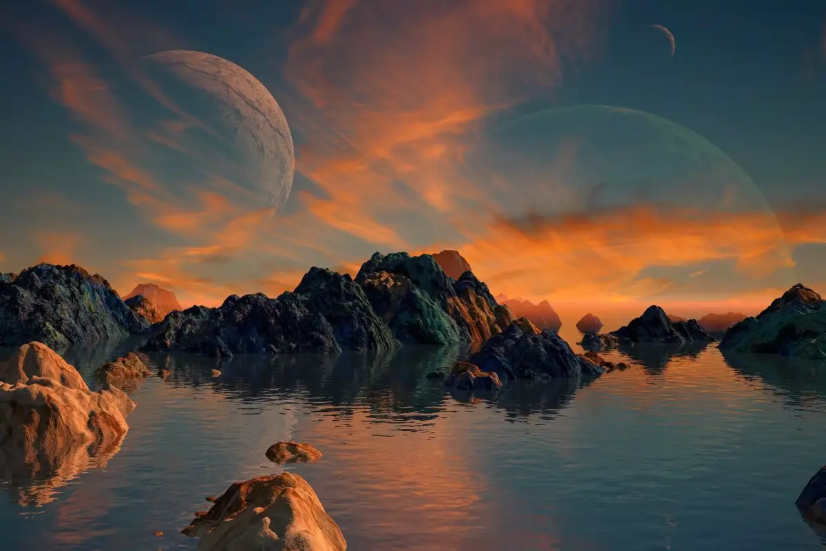 Alien Planet Sci-Fi Fantasy Scenery 3D model purchase