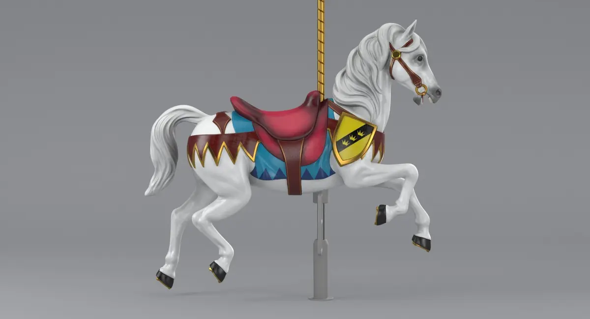 Carousel Horse v1-03 3D model