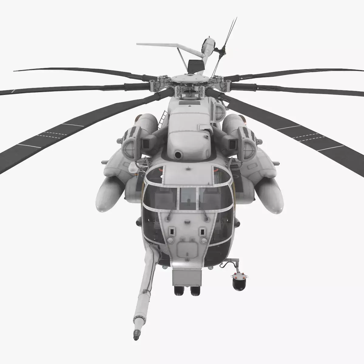 CH-53E Super Stallion Blank Livery Low-poly 3D model