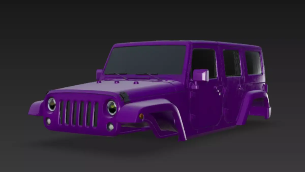 jeep body 3d model 3D model purchase