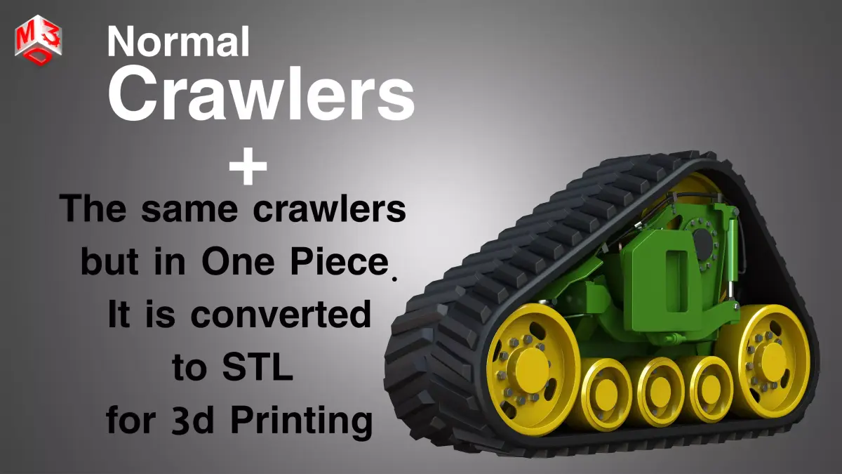 Crawler - Rubber Truck System 3D model