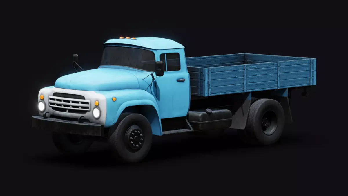 Soviet Truck Low-poly 3D model