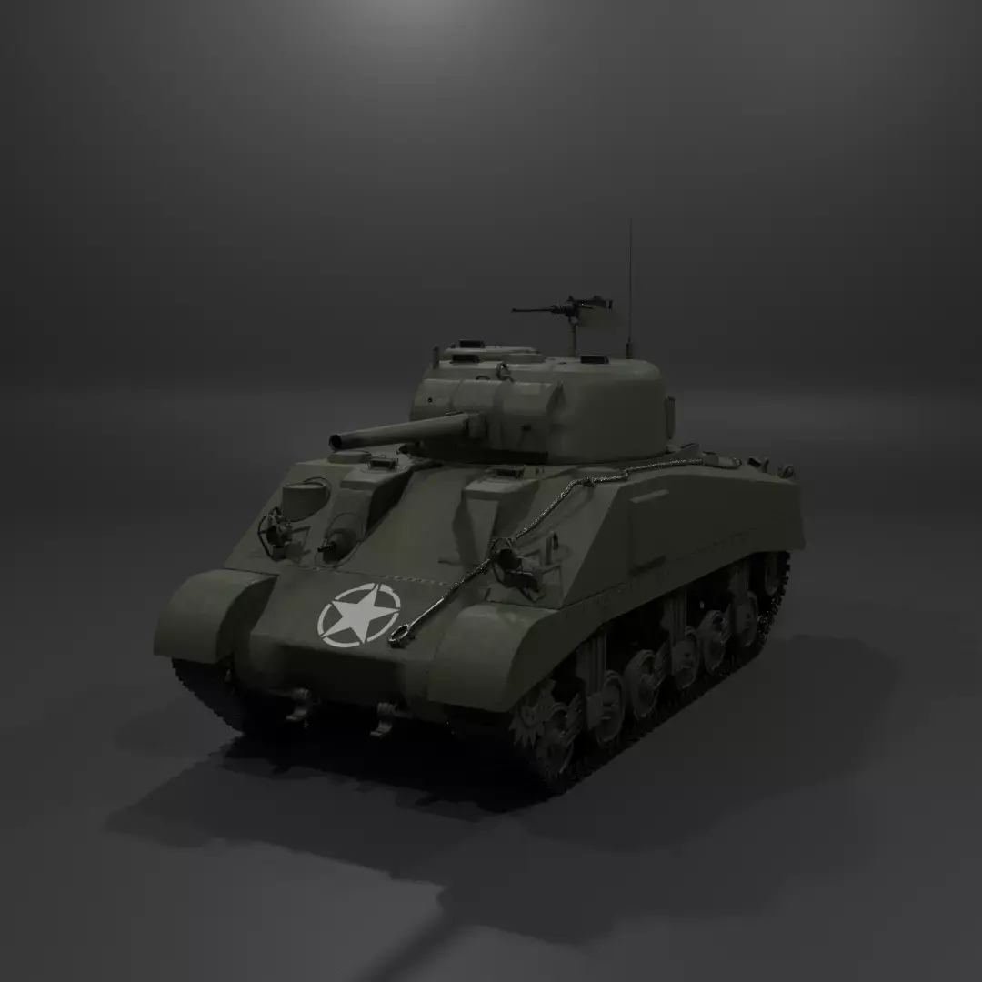 M4 Sherman Medium Tank  Free 3D model