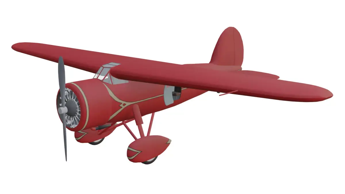 Lockheed Vega Low-poly 3D model purchase