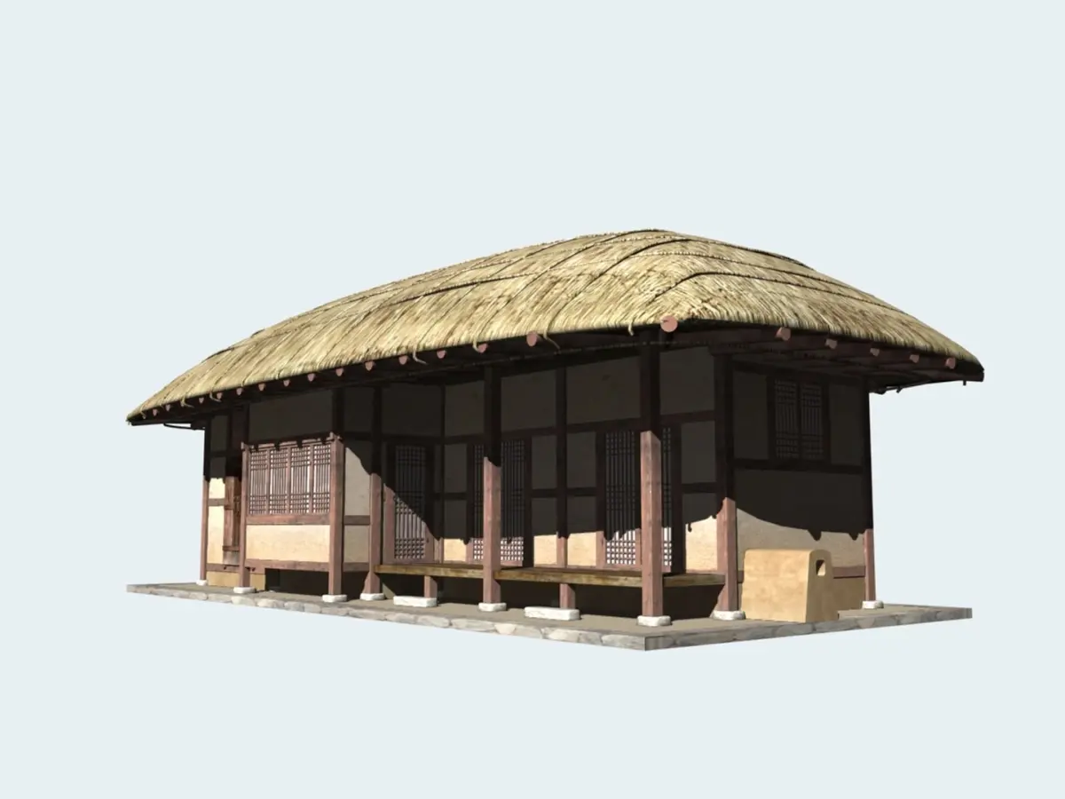 Thatched House V01 KOREA 3D model purchase