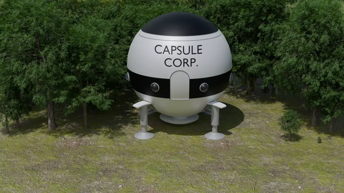 Dragon ball z  Capsule corp spaceship 3D model