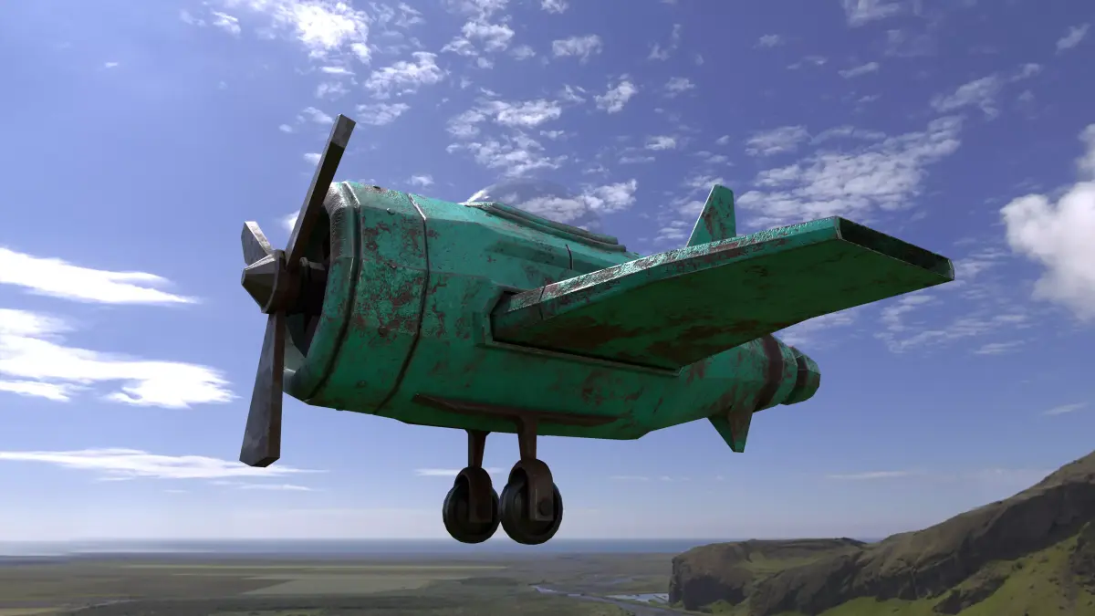 Small Plane Low-poly 3D model purchase