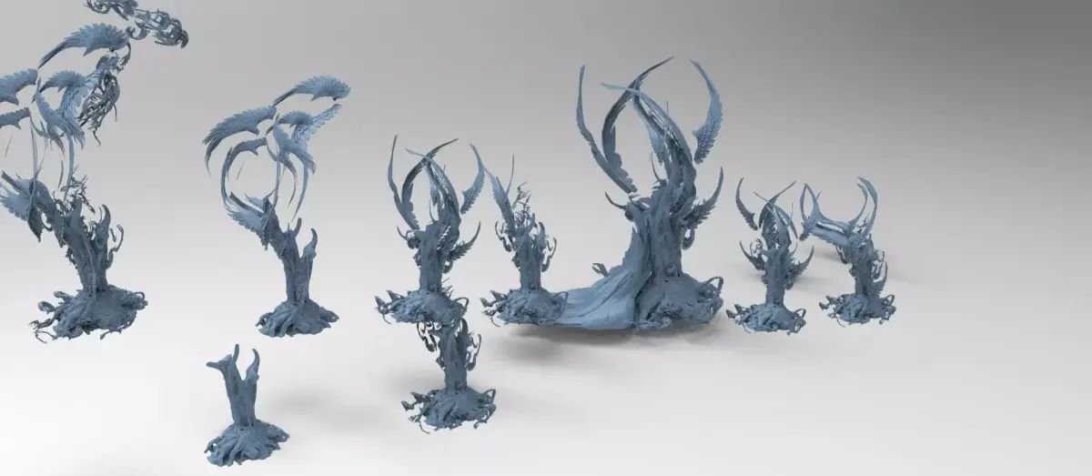 Ghost rock Hades Roots collection Low-poly 3D model