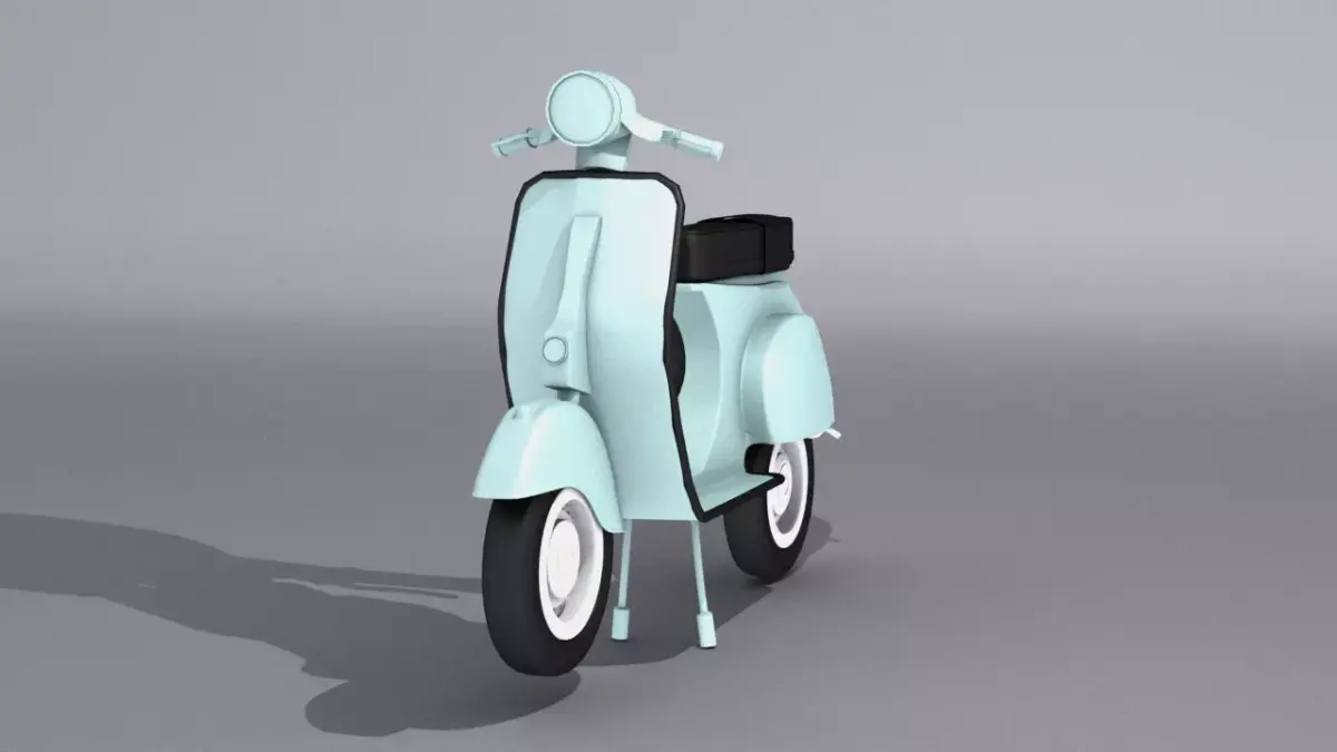 piaggio Vespa 125  Low-poly 3D model