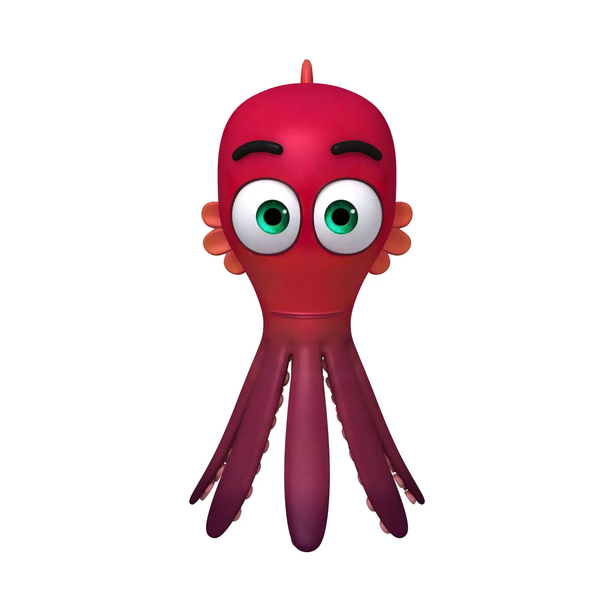 Octopus Cartoon 3D model