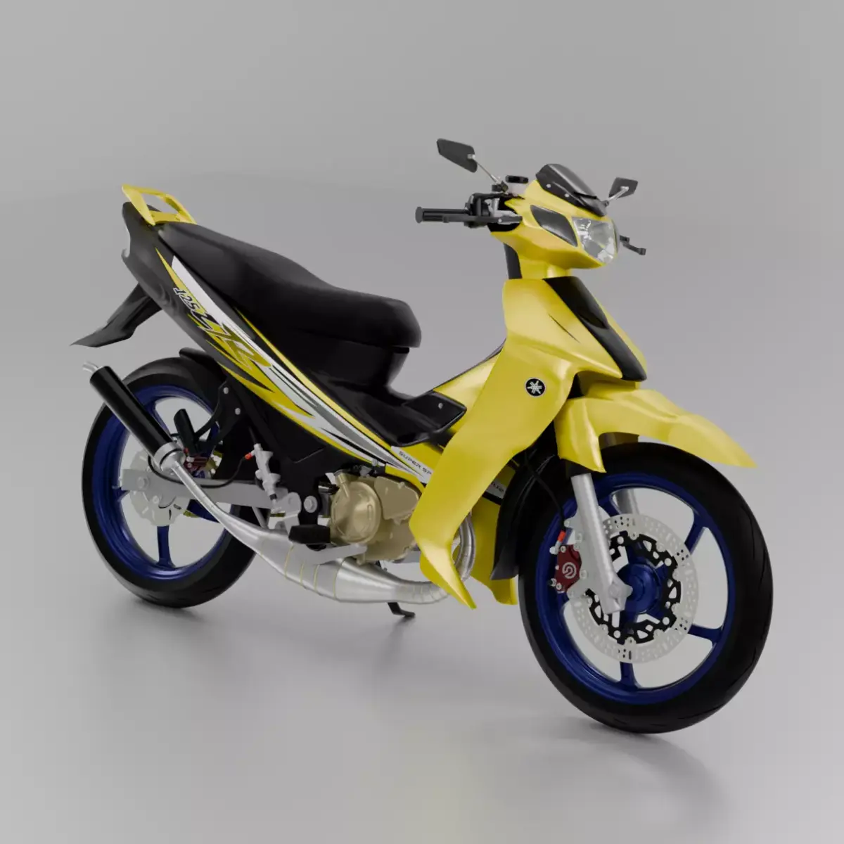 2000 - Yamaha 125Z 3D model