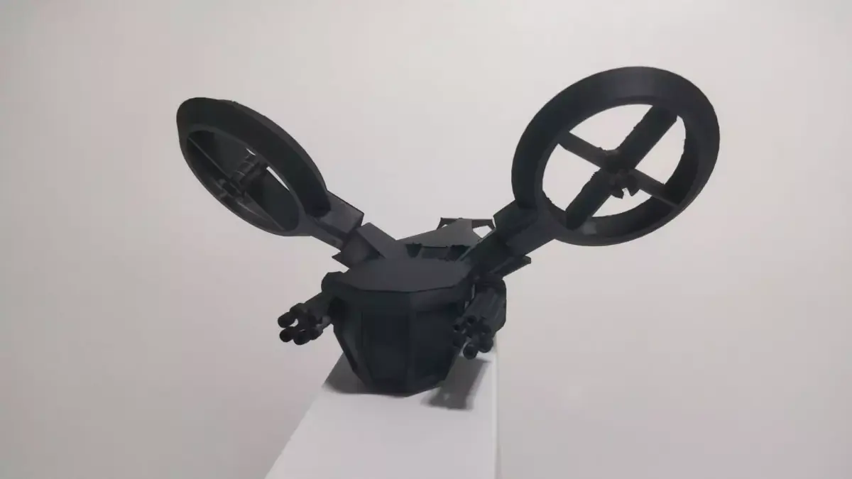 PRINT IN PLACE FUTURISTIC MOVILE HELICOPTER NO SUPPORTS 3D print model