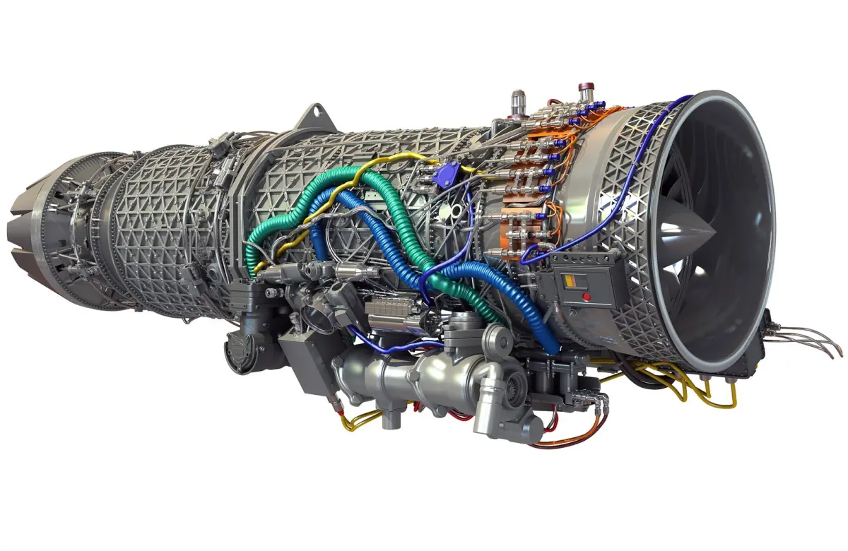 Eurojet EJ200 Military Turbofan Jet Engine 3D model purchase
