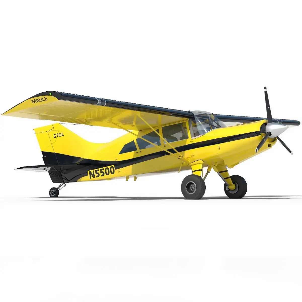 Maule light aircraft with interior 3D model purchase