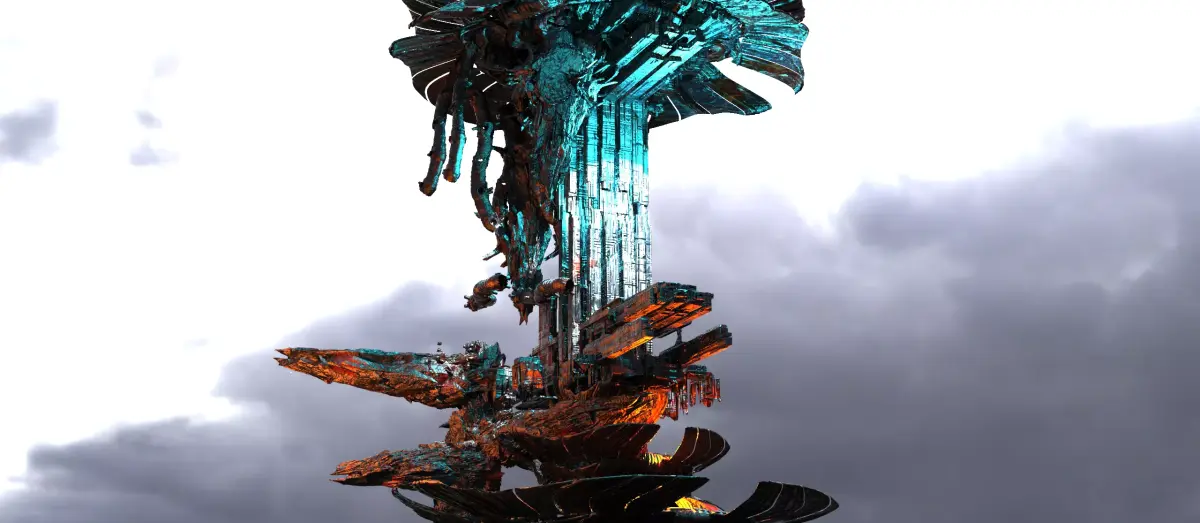 Post apocalyptic shroom tower 3D model