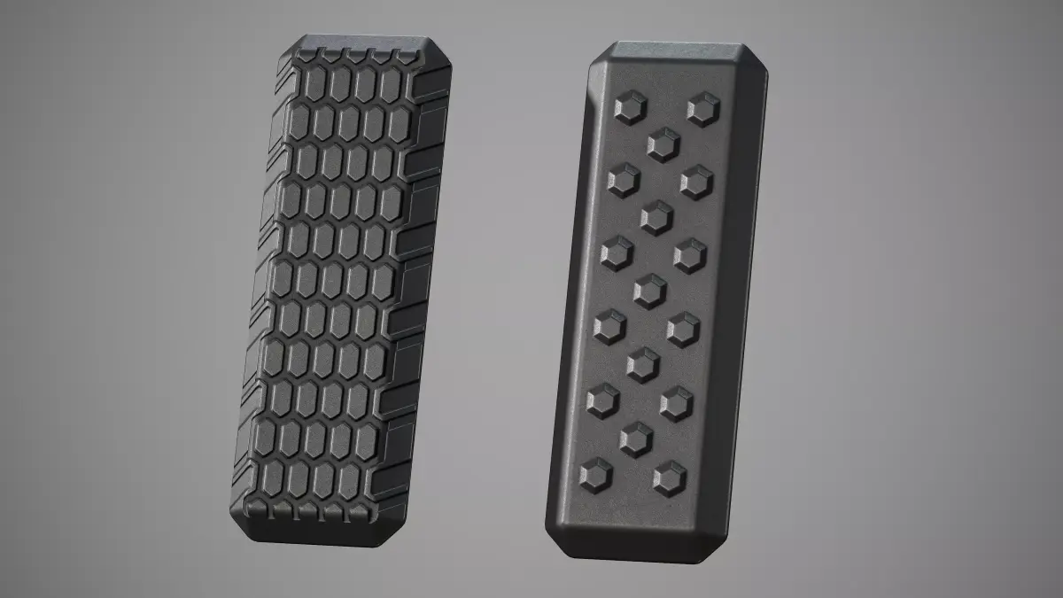M-LOK Covers - Replica Low-poly 3D model
