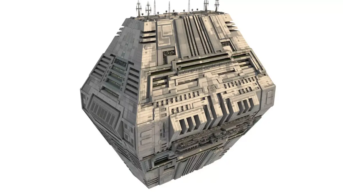 Spaceport Station Hub High-Detail SciFi 3D model