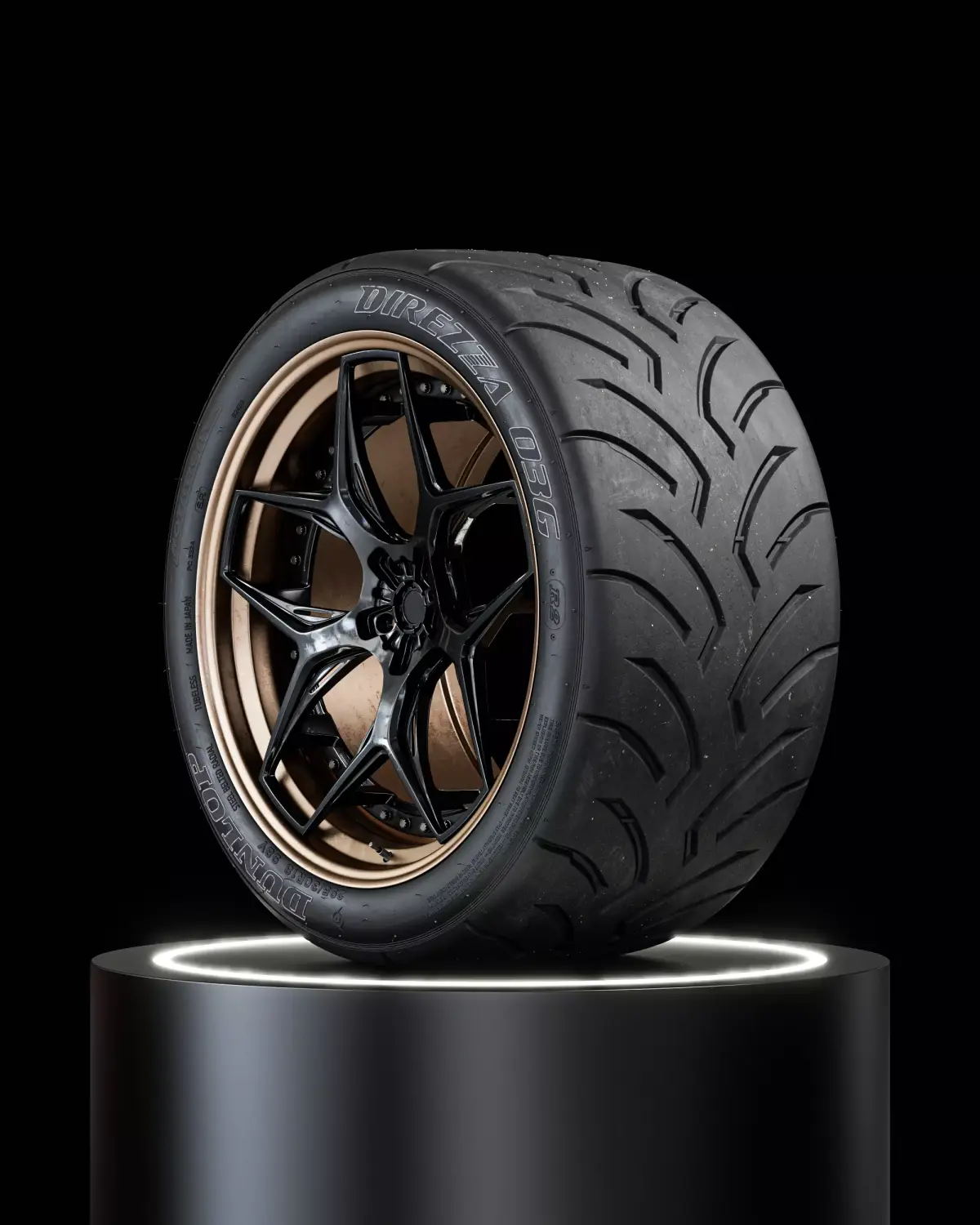 Dunlop Direzza DZ03G 295 30 R18 Revamped 3D model
