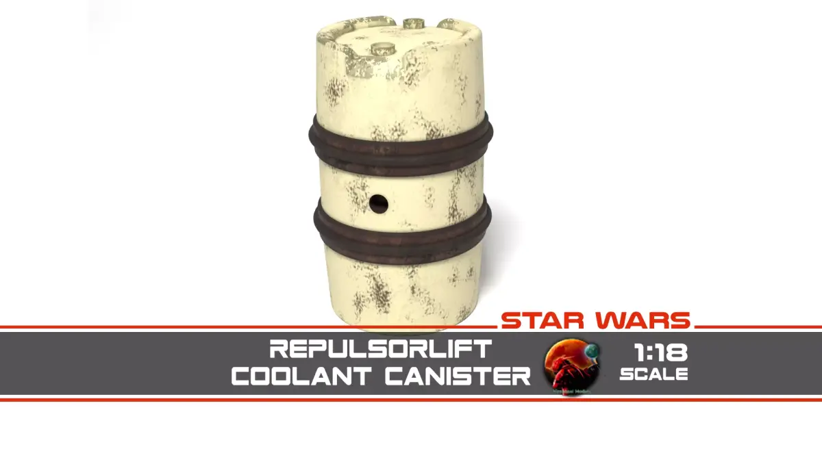 Repulsorlift Coolant Canister 1-18 scale Kenner Hasbro 3D print model