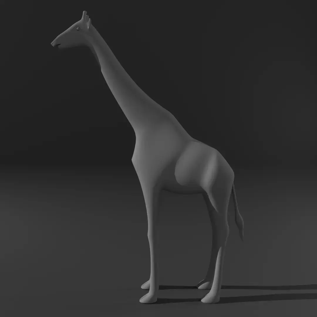 Giraffe lowpoly Low-poly 3D model