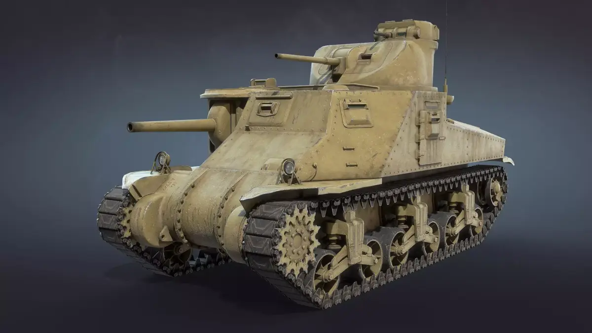 M3 Lee Tank Low-poly 3D model