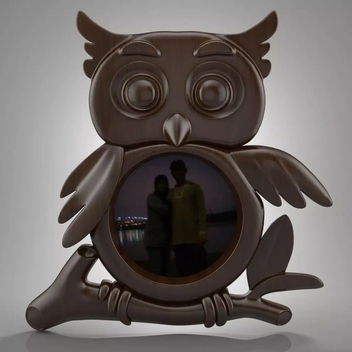 owl photo frame 3D model