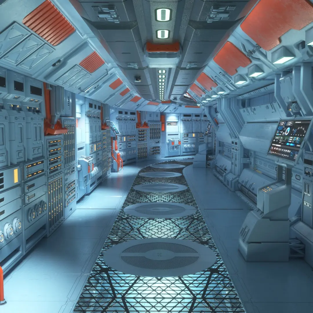 Command Center Corridor 3D model