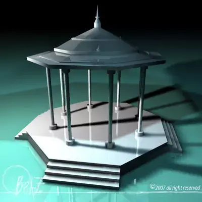 Gazebo Free 3D model