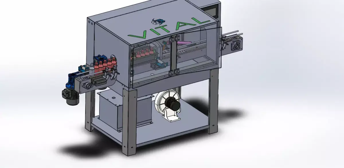RINCEUSE AUTOMATIQUE DES BOUTEILLES 3D model