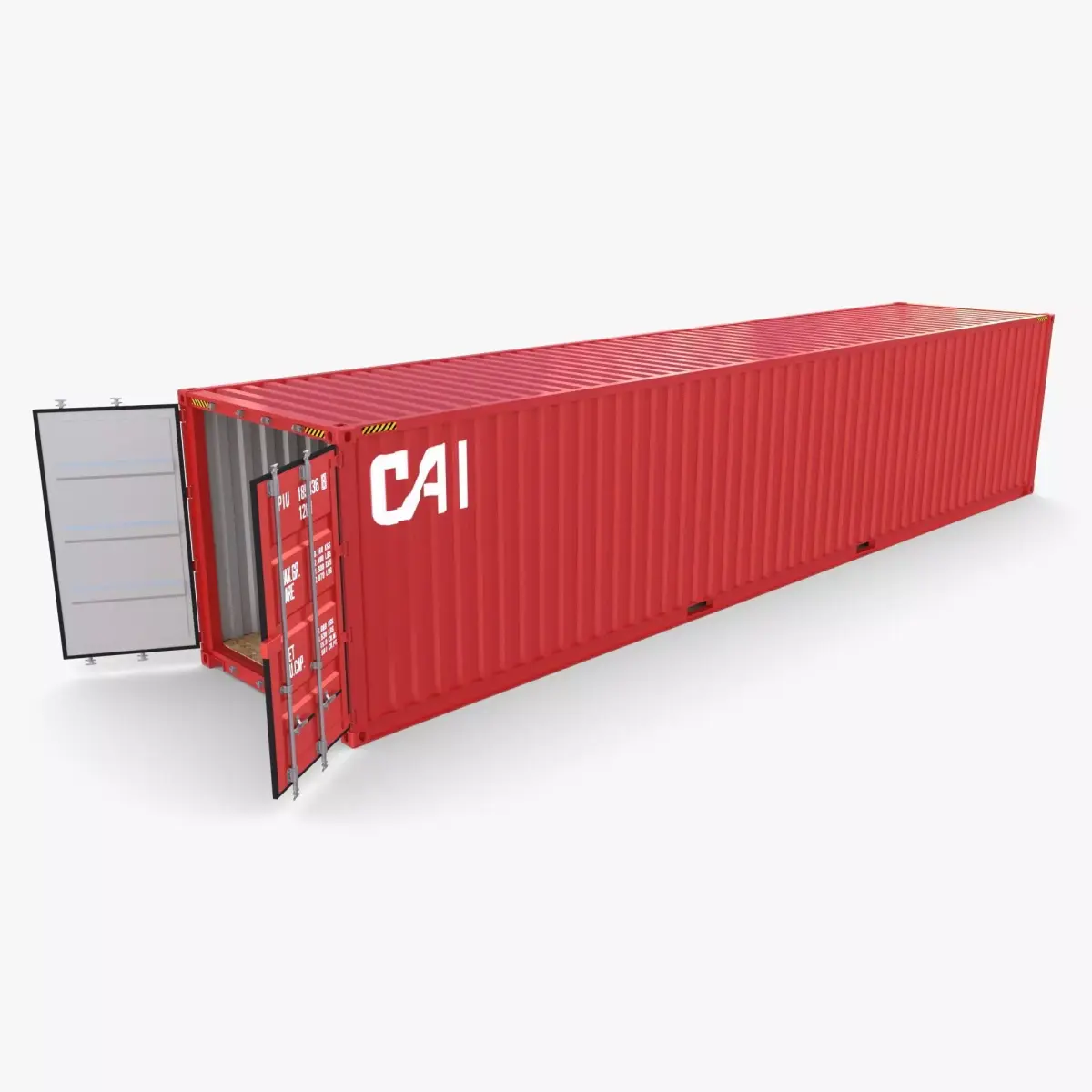 40ft Shipping Container CAI v2 3D model