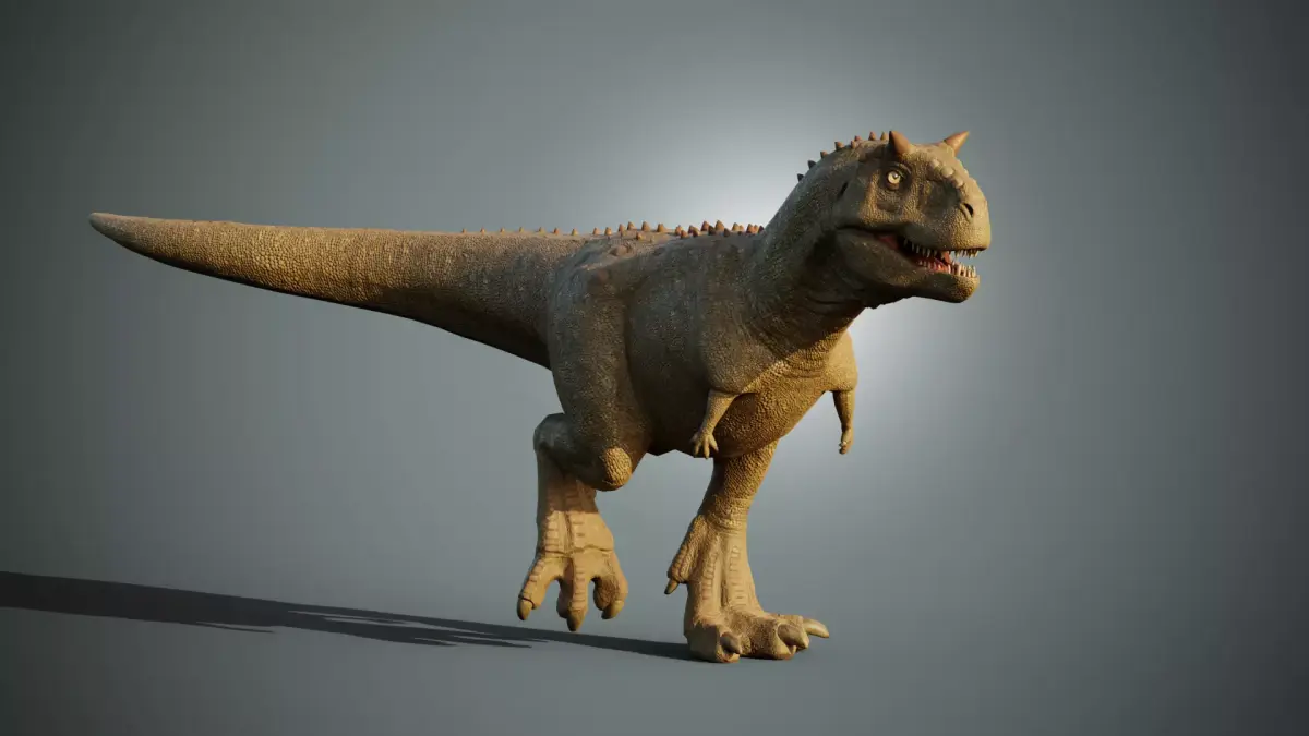 Carnotaurus Low-poly 3D model