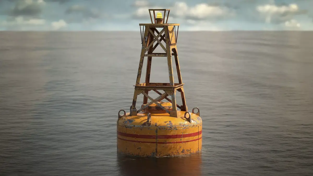 Sea Buoy v4 Low-poly 3D model