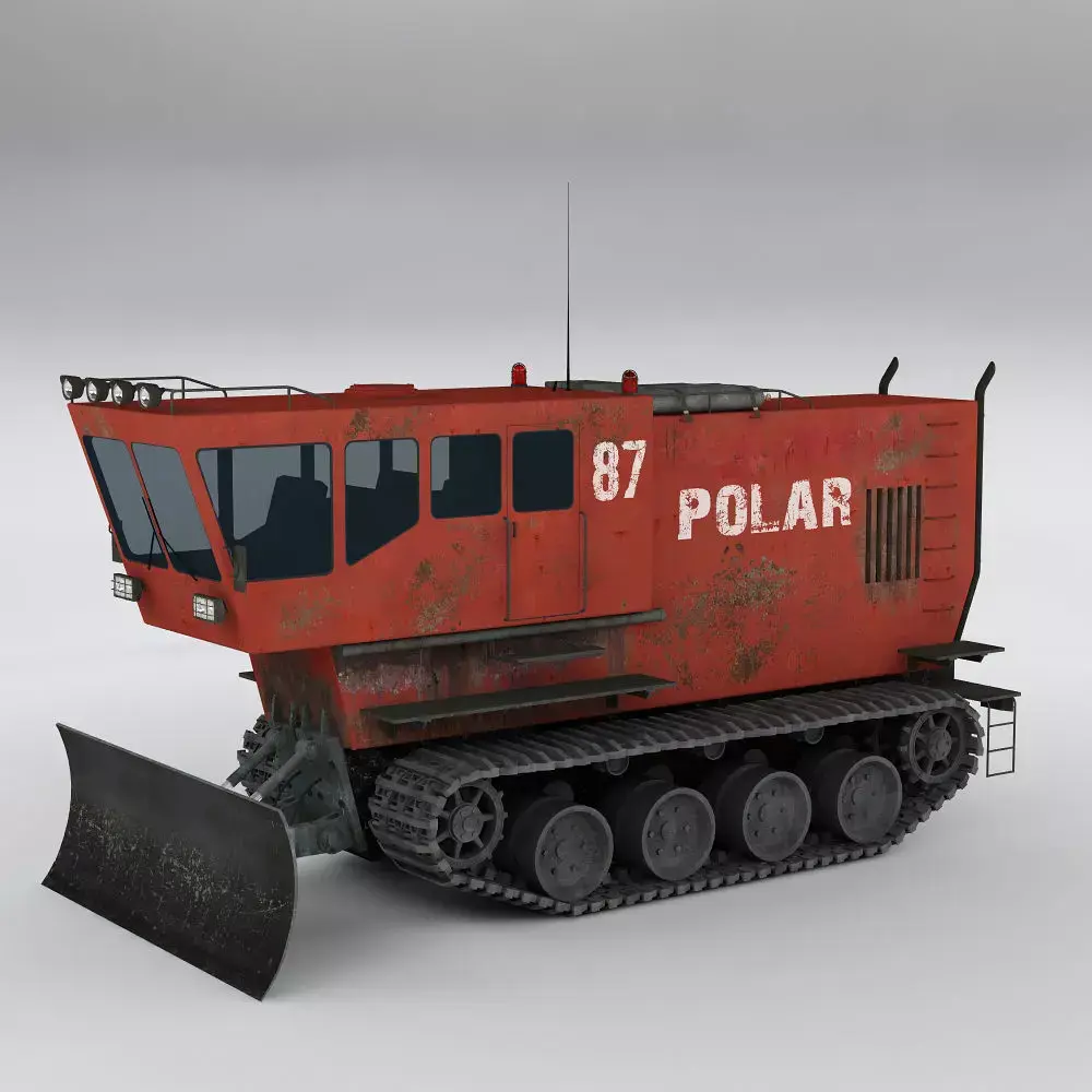 Polar transporter V3 red 3D model