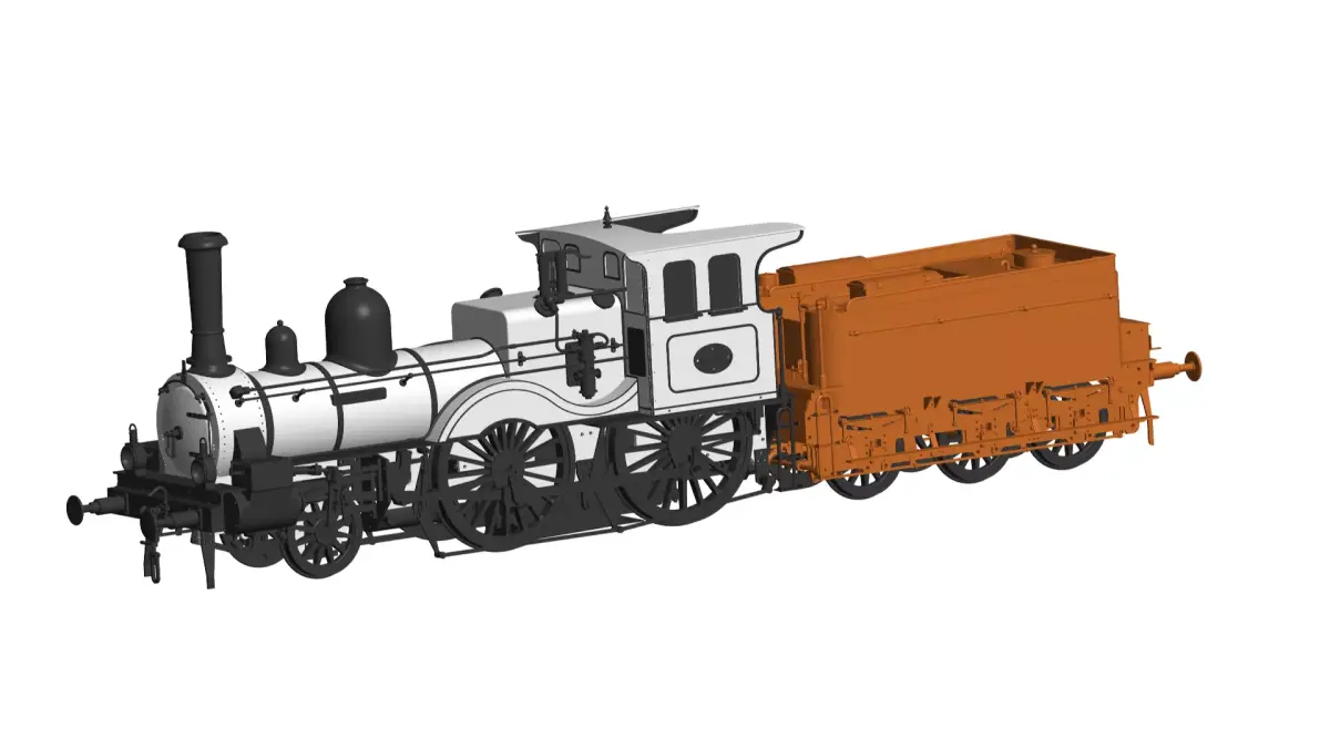 freight  locomotive  3D model