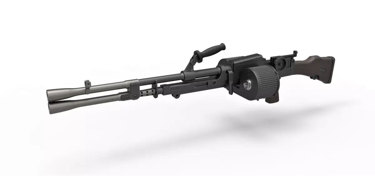 Heavy blaster of Cara Dune from The Mandalorian 3D model