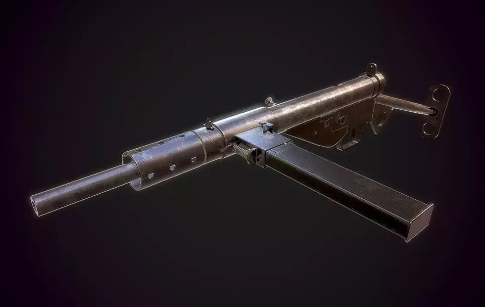 Sten MK2 smg 3D model